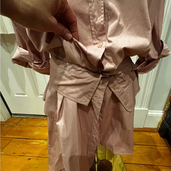 Chic Asymmetrical Pink Dress - Picture 5 of 11